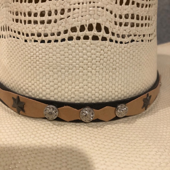 NWT - Genuine Morcon Ivory Straw Cowboy Hat main image 13